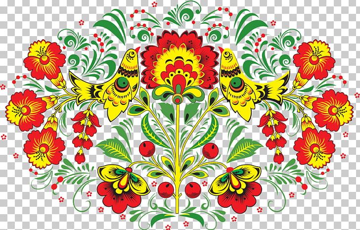 Floral Design Russia Khokhloma Ornament Art PNG, Clipart, Art, Chrysanths, Cut Flowers, Drawing, Flora Free PNG Download