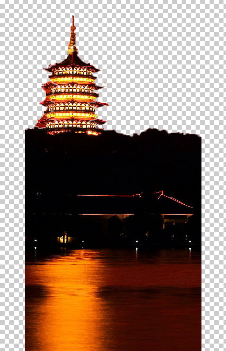 West Lake Leifeng Pagoda PNG, Clipart, Building, Designer, Dusk, Evening, Halloween Night Free PNG Download