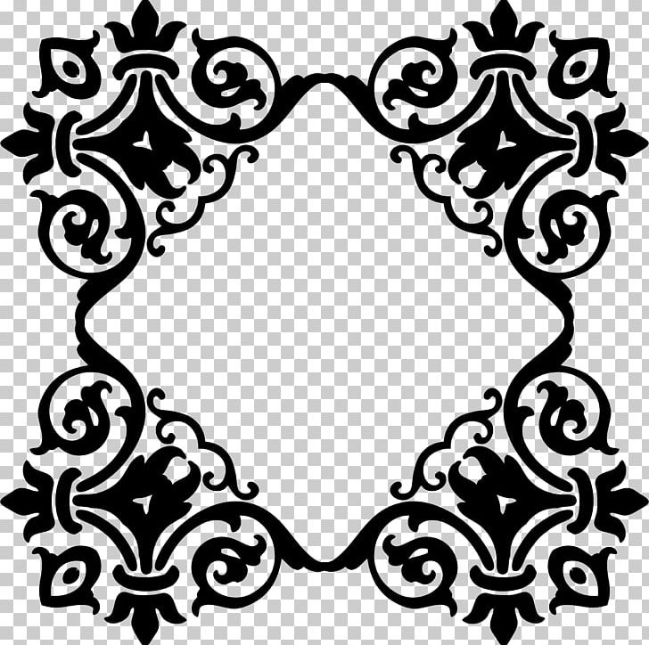 Damask Frames Ornament PNG, Clipart, Black, Black And White, Circle, Computer Icons, Damask Free PNG Download