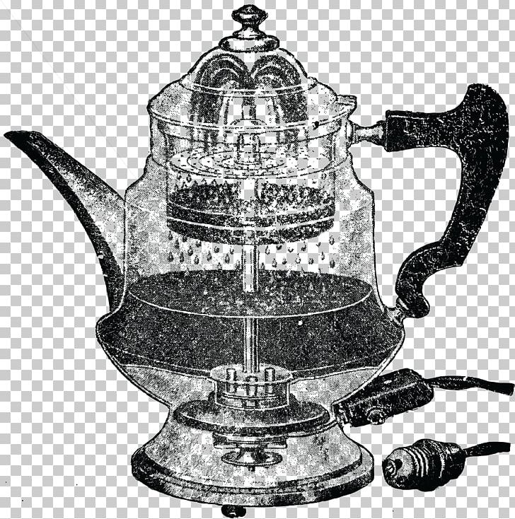 Kettle Teapot Teacup PNG, Clipart, Black And White, Coffeemaker, Coffee Percolator, Crock, Cup Free PNG Download