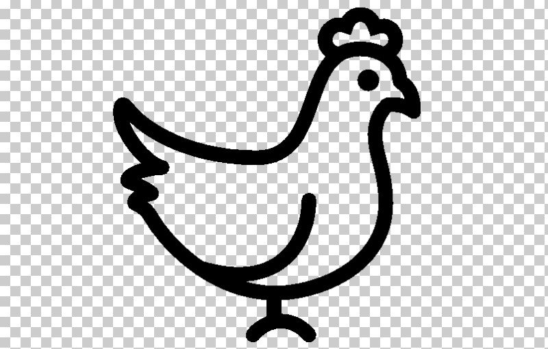 Rooster Bird Chicken Black-and-white Beak PNG, Clipart, Beak, Bird, Blackandwhite, Chicken, Coloring Book Free PNG Download