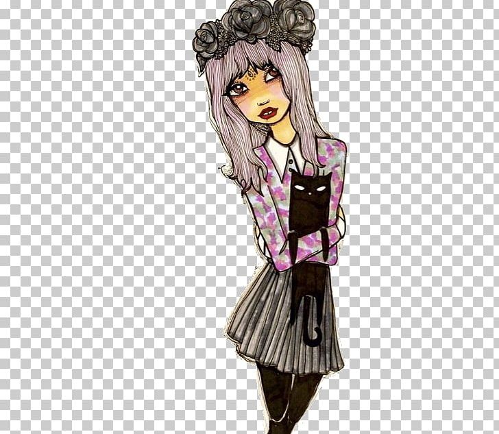 Drawing Art Fashion Illustration Sketch PNG, Clipart, Anime, Art, Artist, Blackcat, Brown Hair Free PNG Download