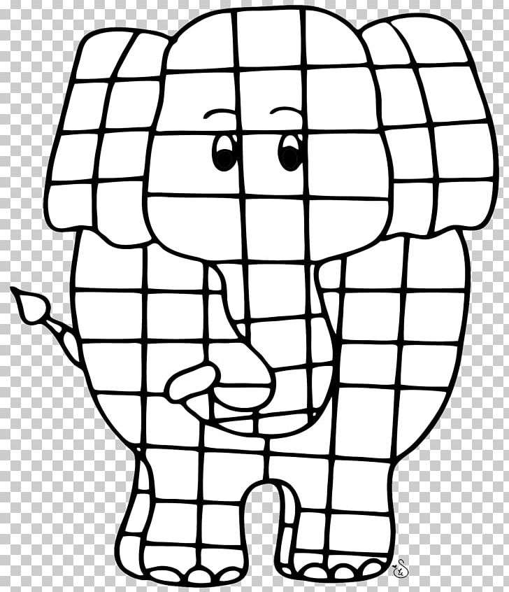 Elmer The Patchwork Elephant Elephantidae Ausmalbild Coloring Book Elmar: Elmar PNG, Clipart, Animal, Area, Art, Ausmalbild, Black And White Free PNG Download