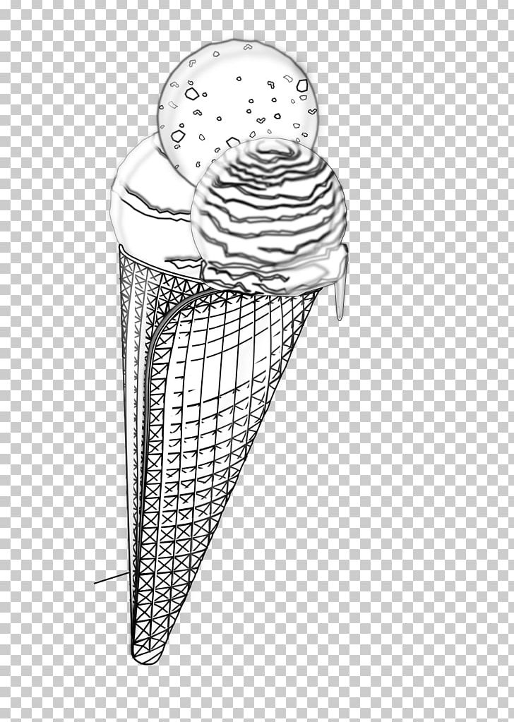 Ice Cream Cones Drawing Line PNG, Clipart, Black And White, Body Jewellery, Body Jewelry, Cone, Drawing Free PNG Download