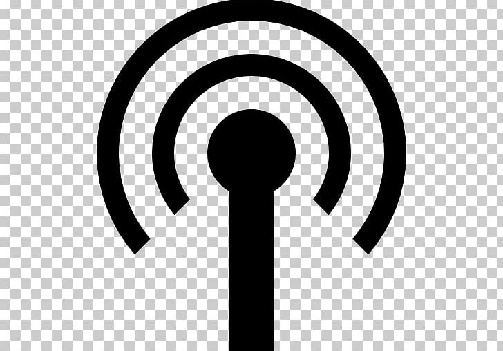 Aerials Telecommunications Tower Television Antenna Signal PNG, Clipart, Aerials, Black And White, Circle, Computer Icons, Internet Free PNG Download