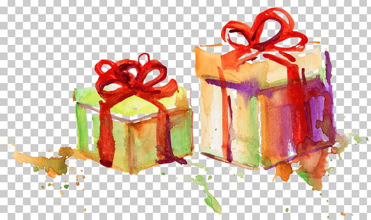 Watercolor Painting Gift PNG, Clipart, Art, Box, Christmas Gift, Christmas Ornament, Confectionery Free PNG Download