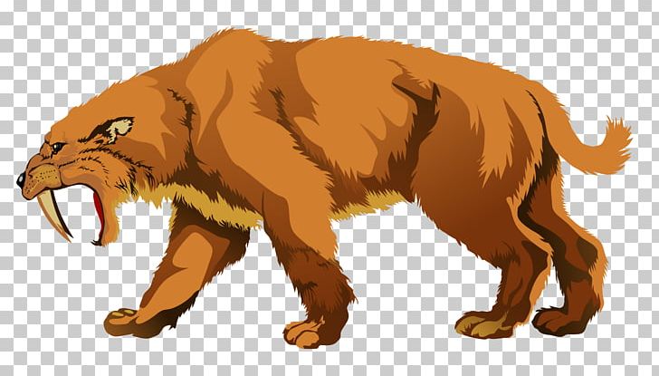Saber-toothed Tiger Saber-toothed Cat La Brea Tar Pits Woolly Mammoth PNG, Clipart, Animals, Bear, Big Cat, Big Cats, Canine Tooth Free PNG Download