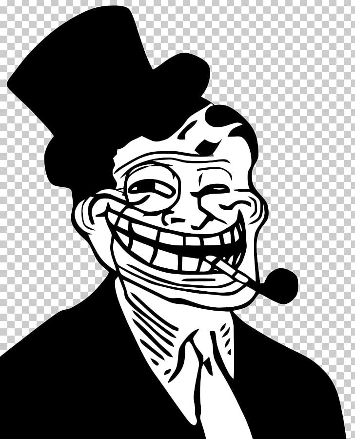 Internet Troll Trollface Internet Meme Decal Sticker PNG, Clipart, Artwork, Black And White, Cartoon, Dad, Face Free PNG Download