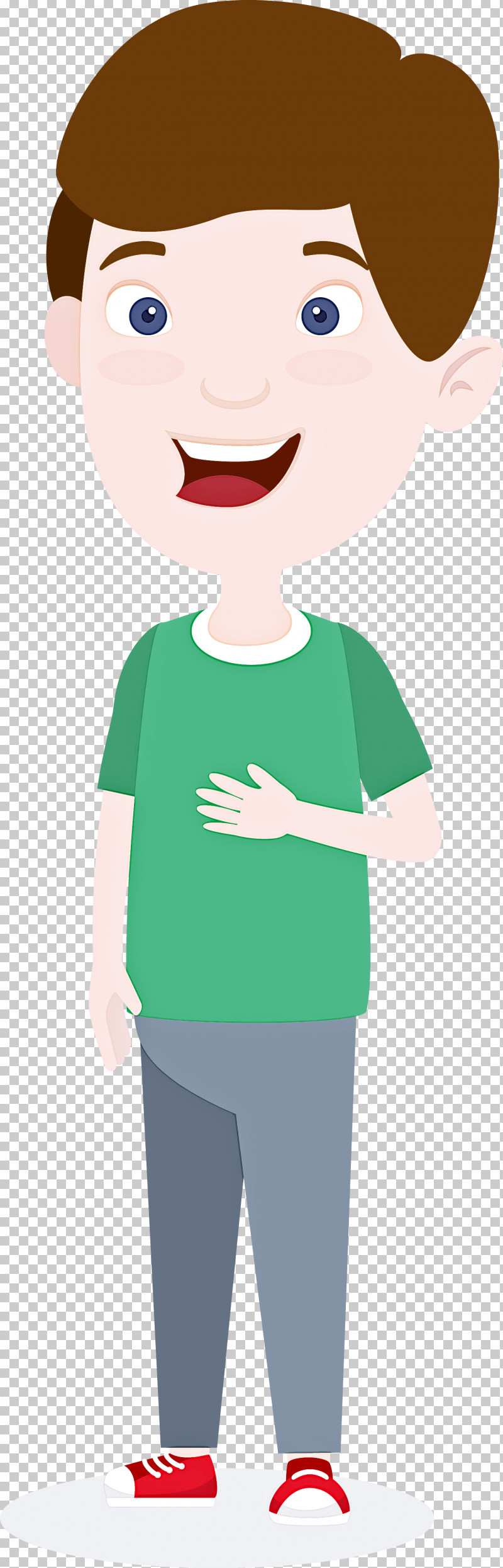 Green Cartoon T-shirt Sleeve Smile PNG, Clipart, Animation, Cartoon, Child, Finger, Gesture Free PNG Download