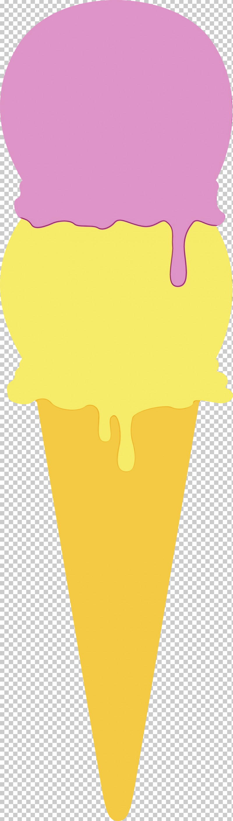 Ice Cream Cone Cartoon Yellow Line Violet PNG, Clipart, Cartoon, Cone, Geometry, Ice Cream, Ice Cream Cone Free PNG Download