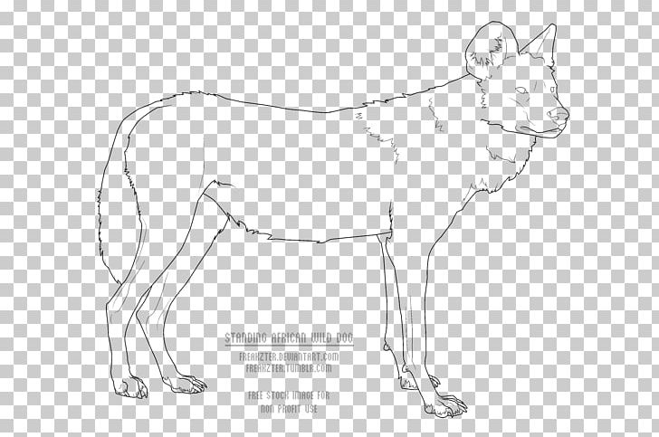 Dog Breed African Wild Dog Line Art Drawing PNG, Clipart, African Wild Dog, Art, Artwork, Black And White, Breed Free PNG Download