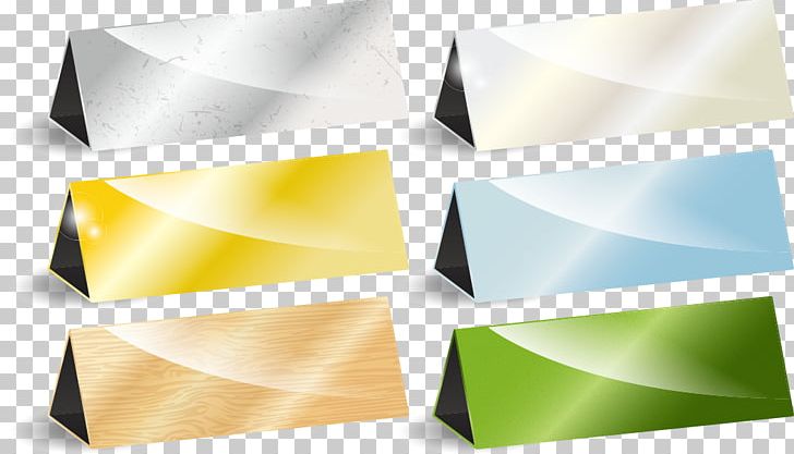 Paper Nameplate Business Card Png Clipart Art Brand Card Stock Colored Triangle Desk Free Png Download