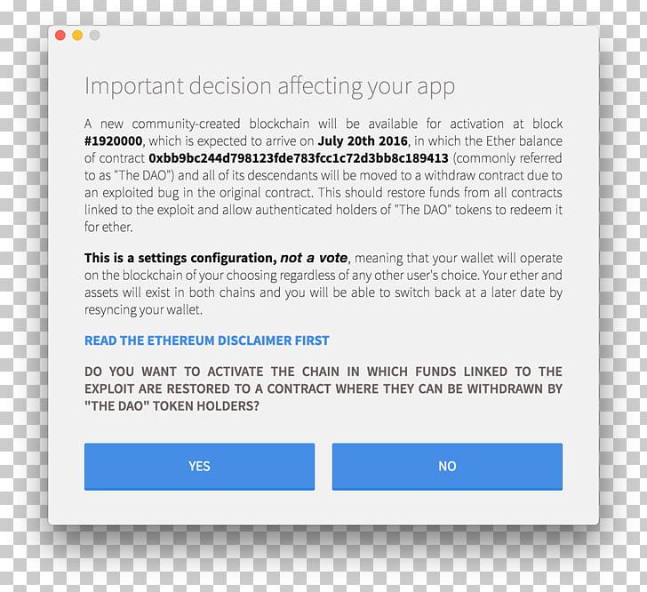 Web Page Hard Fork Ethereum The DAO PNG, Clipart, Advertising, Area, Brand, Dao, Diagram Free PNG Download