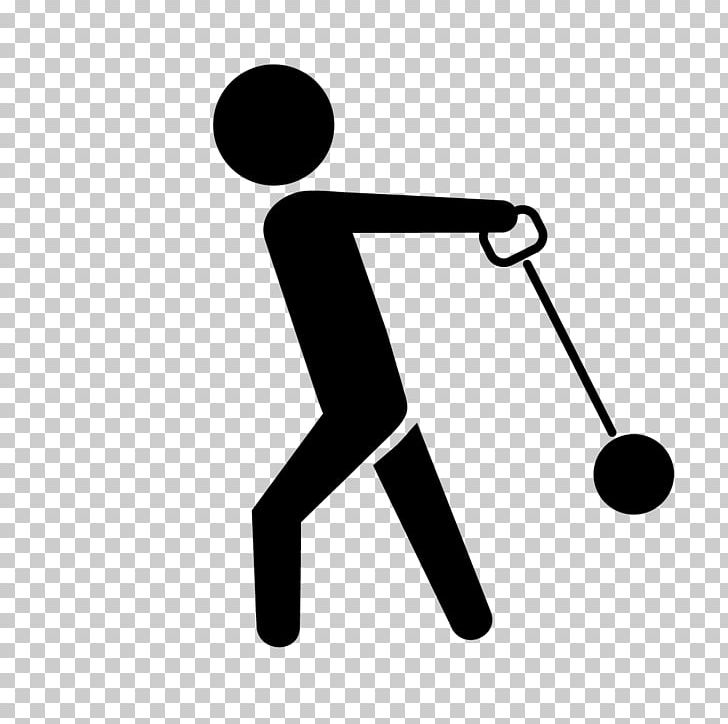 Hammer Throw Sport PNG, Clipart, Angle, Area, Arm, Athlete, Black Free PNG Download