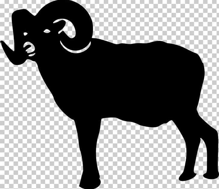 Sheep Silhouette PNG, Clipart, Animals, Black, Black And White, Bull, Cattle Like Mammal Free PNG Download