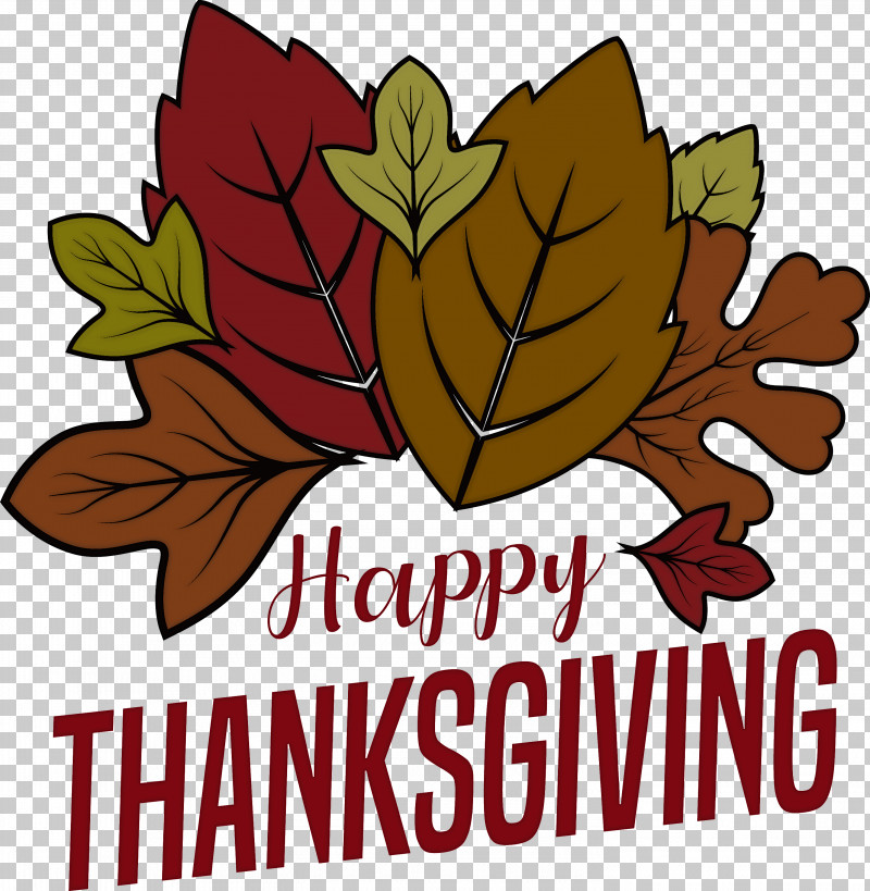 Happy Thanksgiving PNG, Clipart, Calligraphy, Color Gradient, Flower, Happy Thanksgiving, Logo Free PNG Download