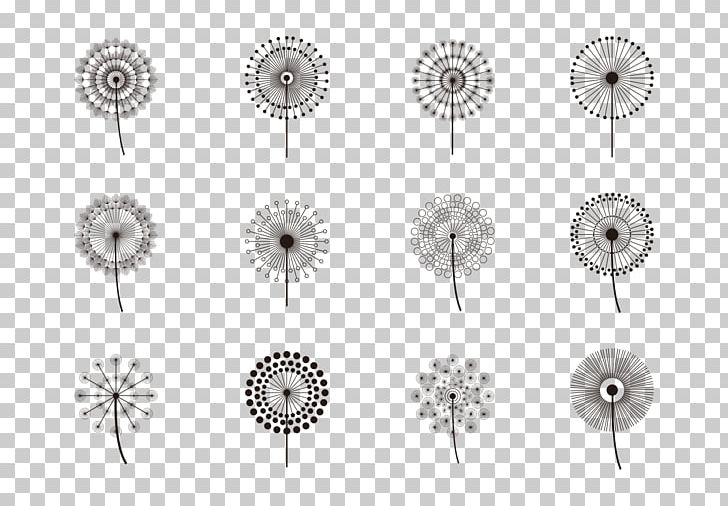 Dandelion Computer Icons PNG, Clipart, Autocad Dxf, Black And White, Body Jewelry, Circle, Clip Art Free PNG Download