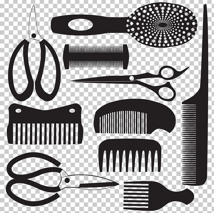 Comb Stock Photography Illustration PNG, Clipart, Barber, Black, Black And White, Brand, Cartoon Scissors Free PNG Download