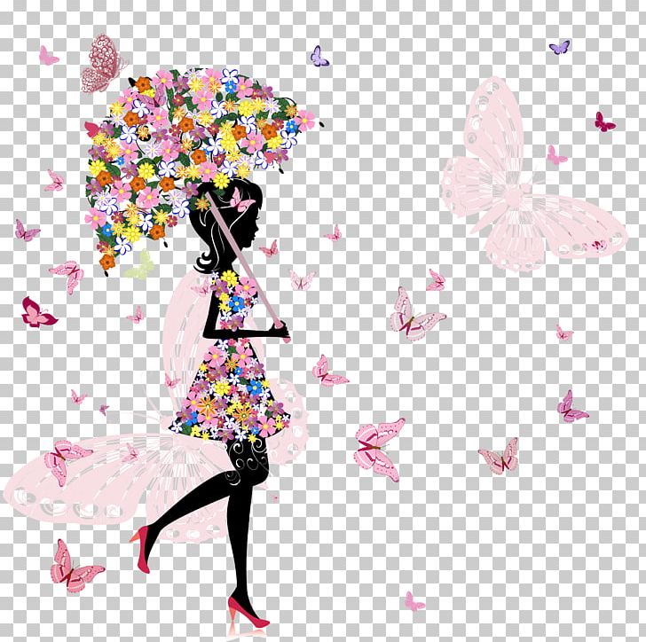 Drawing Umbrella Mother PNG, Clipart, Butterfly, Child, Computer Wallpaper, Decoupage, Drawing Free PNG Download