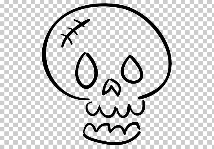 Skull Bone Calavera Computer Icons PNG, Clipart, Black, Black And White, Bone, Calavera, Circle Free PNG Download