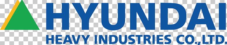 Hyundai Heavy Industries Logo Hyundai Motor Company Brand PNG, Clipart, Area, Banner, Blue, Brand, Excavator Free PNG Download