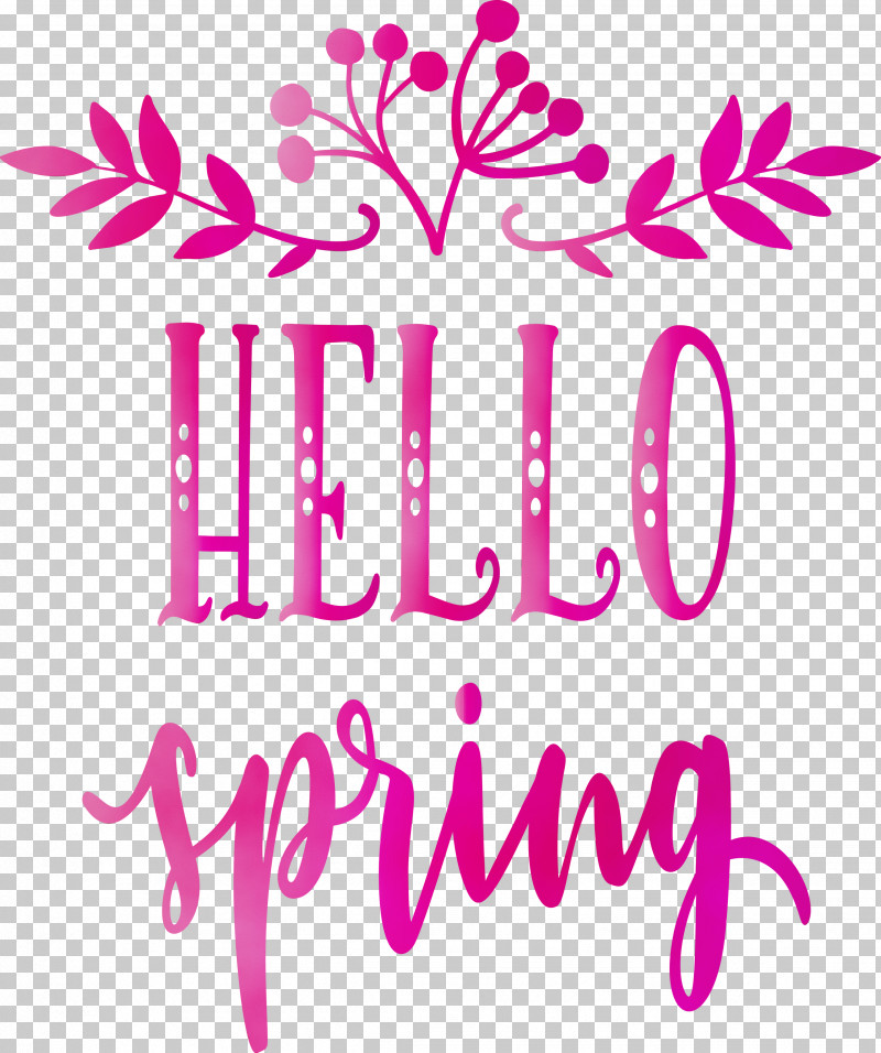 Text Pink Font Magenta Line PNG, Clipart, Hello Spring, Line, Magenta, Paint, Pink Free PNG Download