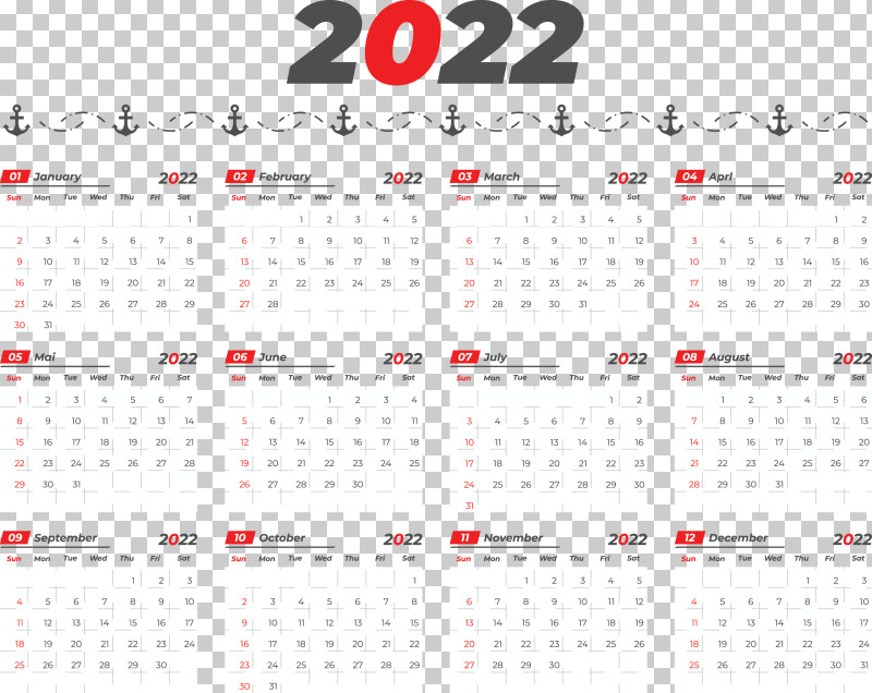 2022 Yearly Calendar Printable 2022 Yearly Calendar Template PNG, Clipart, Calendar System, Royaltyfree, Template, Text Free PNG Download