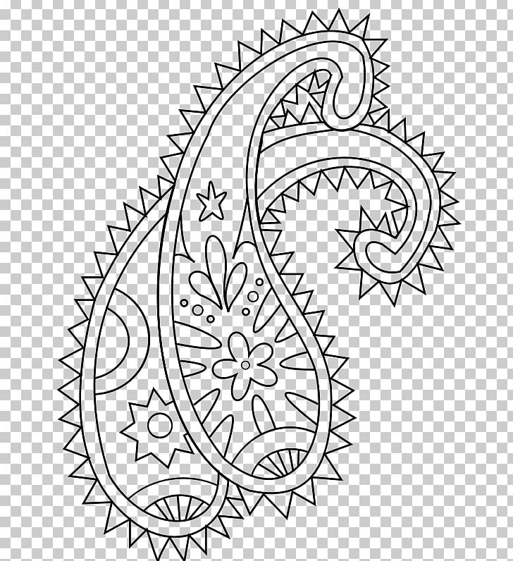 Paisley Designs Drawing PNG, Clipart, Area, Art, Black And White, Circle, Coloring Book Free PNG Download