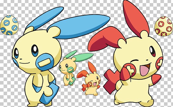 Pikachu Pokémon X And Y Minun Plusle Pachirisu PNG, Clipart, Area, Artwork, Drawing, Easter, Easter Bunny Free PNG Download