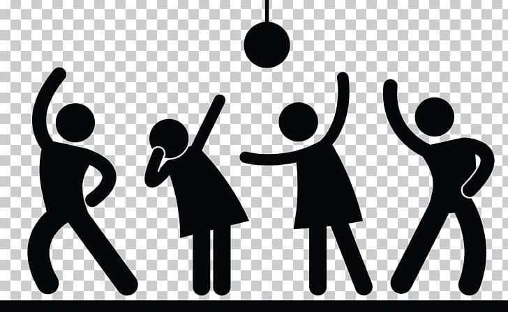 Stick Figure Nightclub Dance Party PNG, Clipart, Bar, Black And White, Brand, Communication, Conversation Free PNG Download
