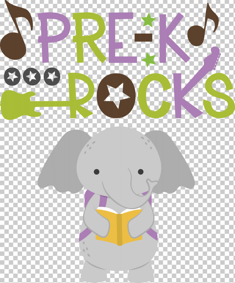 PRE K Rocks Pre Kindergarten PNG, Clipart, Cartoon, Easter Bunny, Elephant, Elephants, Happiness Free PNG Download
