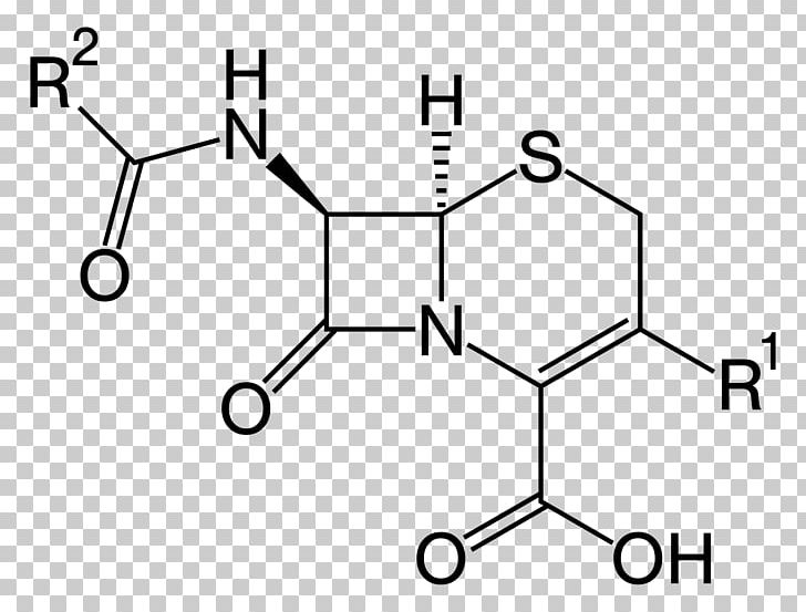 Cephalosporin β-lactam Antibiotic Cephamycin Cephem Beta-lactam PNG, Clipart, Angle, Area, Betalactamase, Black And White, Cephalosporin Free PNG Download