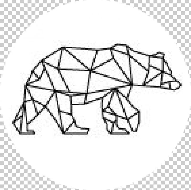 Drawing Stencil Painting Art Geometric Progression PNG, Clipart, Angle, Area, Art, Black And White, Brown Bear Free PNG Download