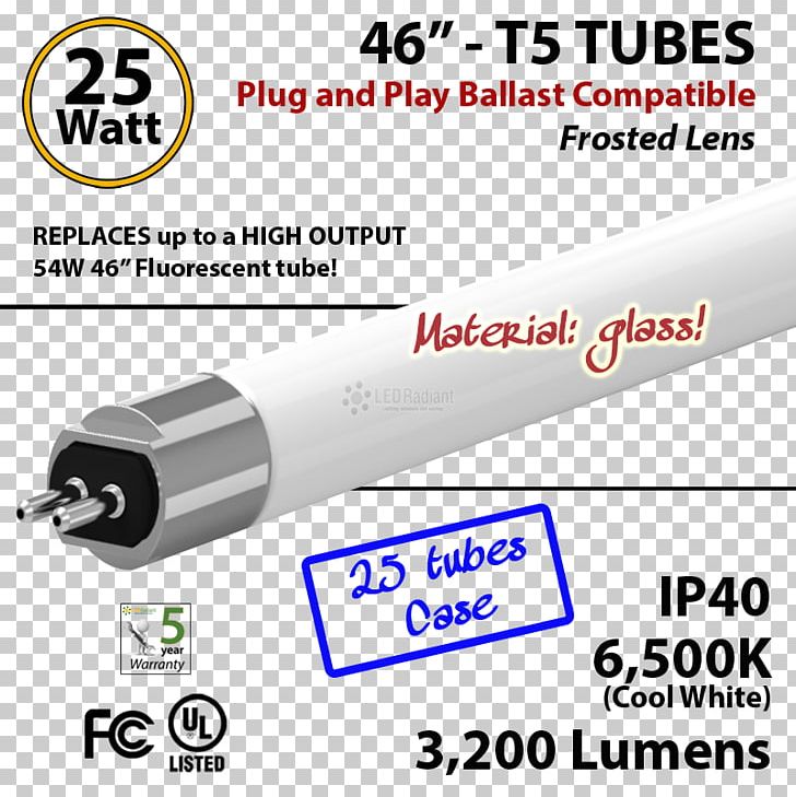 Light-emitting Diode LED Tube Lighting Lumen PNG, Clipart, Angle, Electrical Ballast, Electronics, Electronics Accessory, Glass Free PNG Download