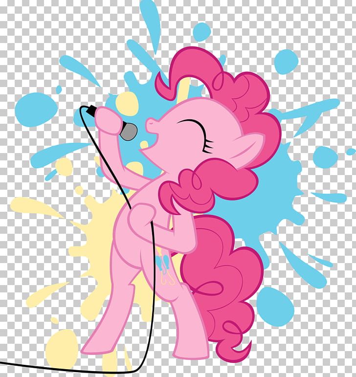 Pinkie Pie Microphone Pony PNG, Clipart, Cartoon, Color, Electronics, Fictional Character, Flower Free PNG Download