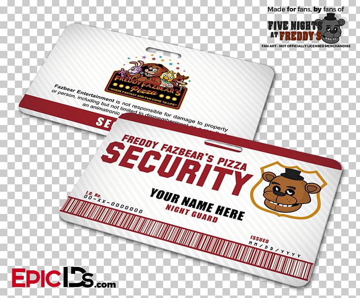 Freddy Fazbear's Pizzeria Simulator Pizza Name Tag Restaurant Identity Document PNG, Clipart,  Free PNG Download