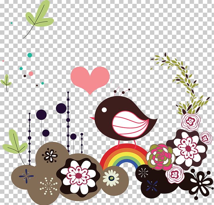 Bird Flower PNG, Clipart, Animals, Art, Bird, Branch, Drawing Free PNG Download