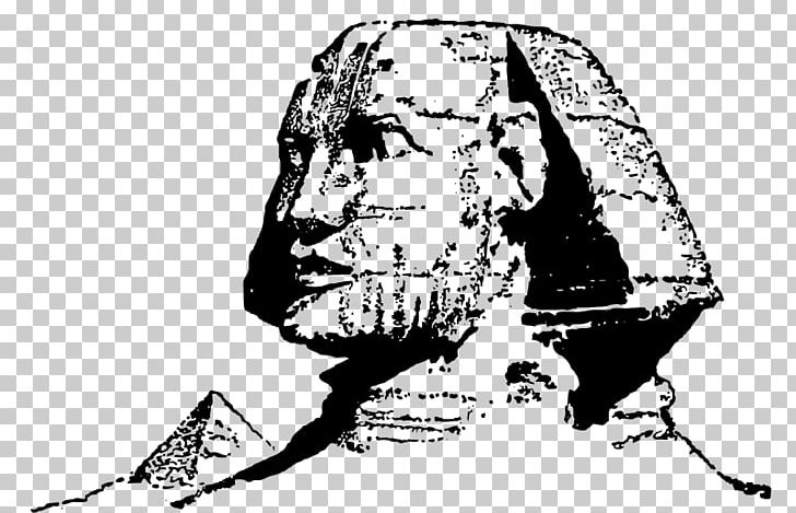 Great Sphinx Of Giza Ancient Egypt Egyptian Pyramids PNG, Clipart, Ancient Egypt, Art, Black And White, Computer Icons, Drawing Free PNG Download