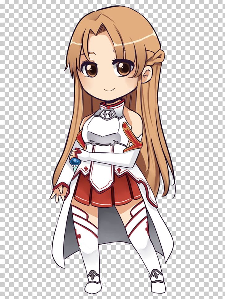 Asuna Kirito Female Anime Chibi PNG, Clipart, Anime, Asuna, Brown Hair, Cartoon, Character Free PNG Download