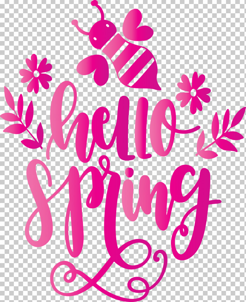 Hello Spring Spring PNG, Clipart, Hello Spring, Magenta, Pink, Spring, Text Free PNG Download