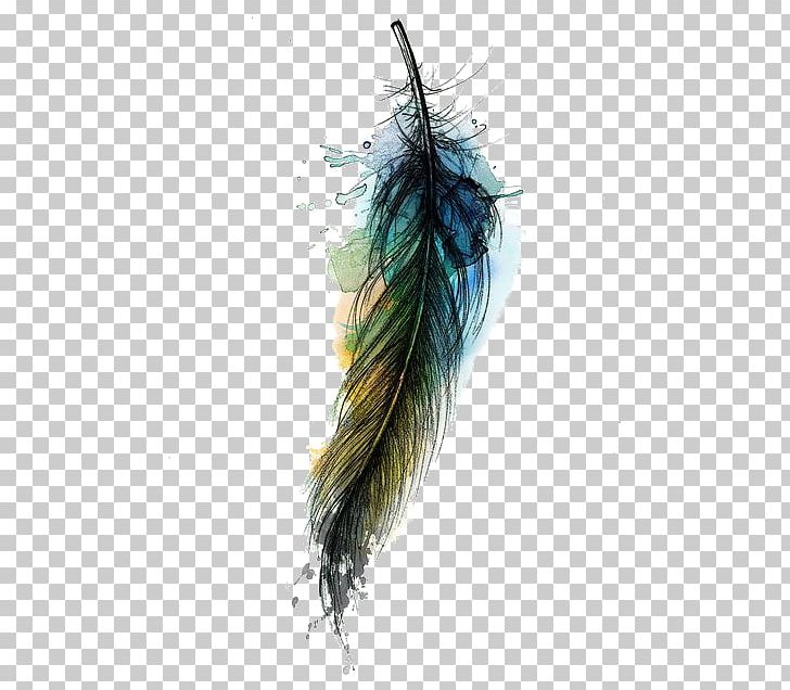 Watercolor Painting Feather Tattoo Drawing PNG, Clipart, Art, Artist, Bird Flight, Brush, Color Free PNG Download