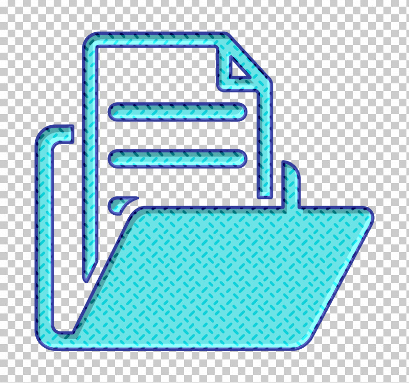 Interface Icon Open Folder With Document Icon Document Icon PNG, Clipart, Aqua, Basic Application Icon, Document Icon, Electric Blue, Interface Icon Free PNG Download