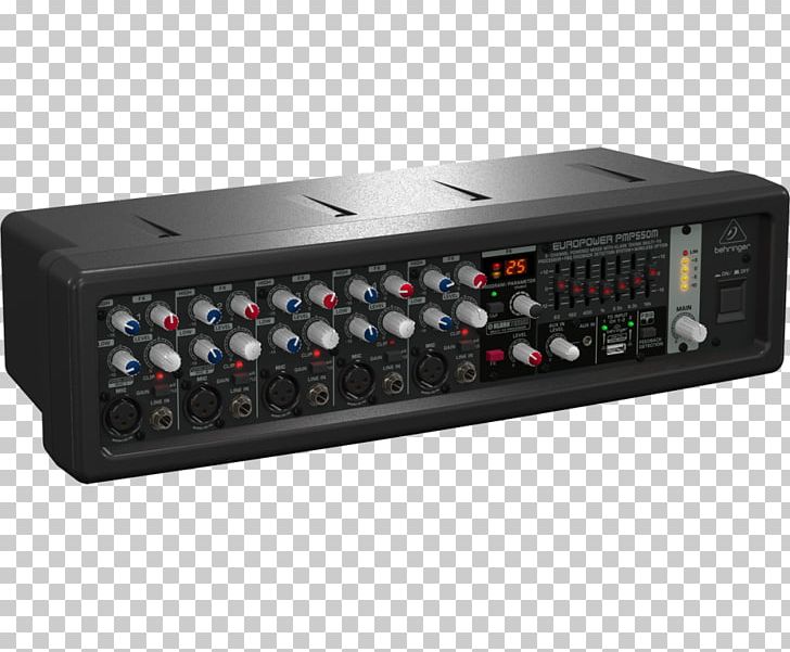 Microphone Audio Mixers BEHRINGER Europower PMP550M PNG, Clipart, Audio, Audio Equipment, Audio Mixers, Audio Receiver, Behringer Free PNG Download