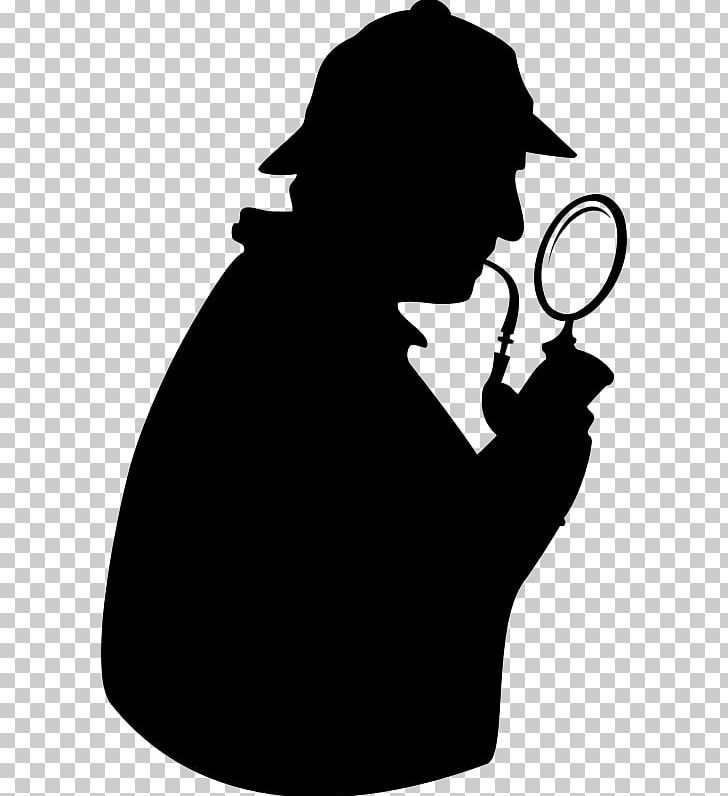 Sherlock Holmes Detective Silhouette PNG, Clipart, Animals, Black And White, Consulting Detective, Crime Scene, Detective Free PNG Download