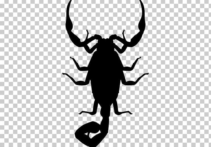 Scorpion Silhouette Icon PNG, Clipart, Antler, Artwork, Black And White, Computer Icons, Horn Free PNG Download
