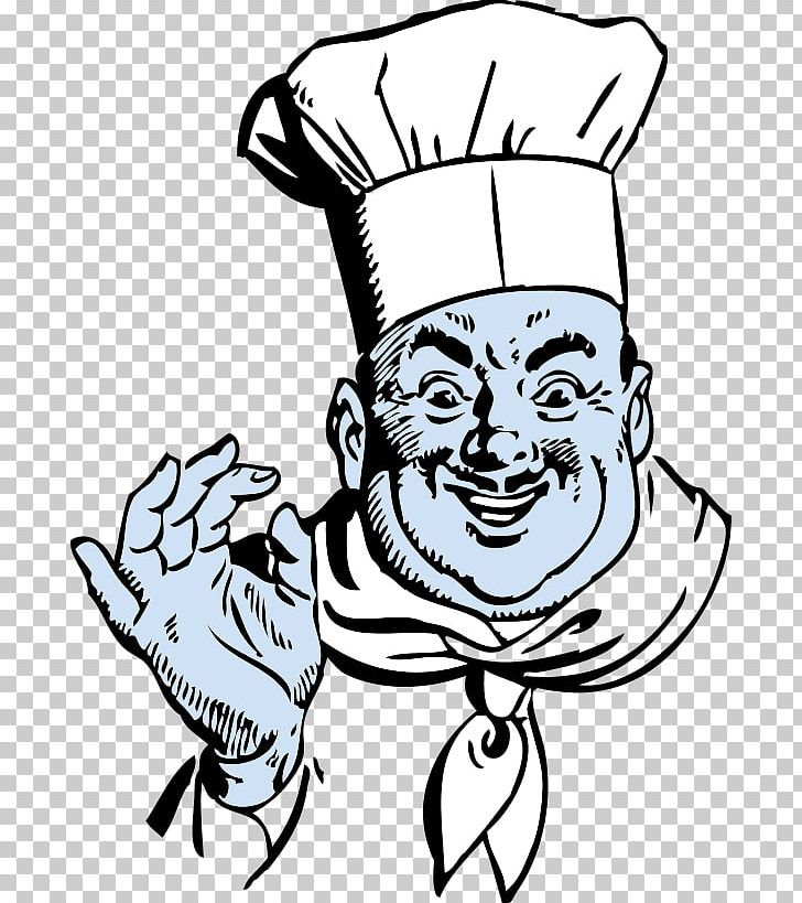 Italian Cuisine Chef Pizza PNG, Clipart, Artwork, Black And White, Cartoon, Chefs Uniform, Cook Free PNG Download