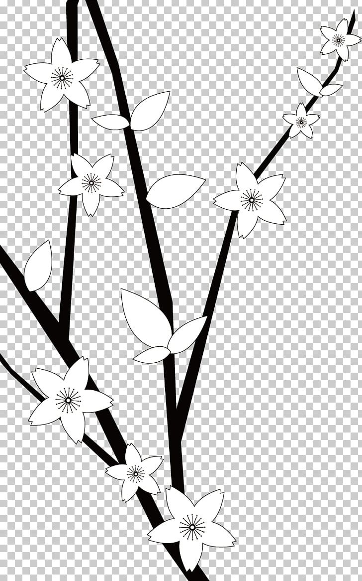 Plum Blossom Snow PNG, Clipart, Black, Black Hair, Black White, Branch, Encapsulated Postscript Free PNG Download