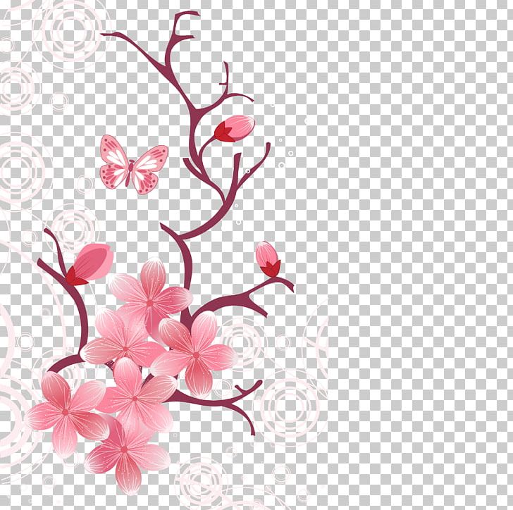 Cherry Blossom Mobile Phone Pink PNG, Clipart, Branch, Chinese New Year, Color, Computer Wallpaper, Download Free PNG Download
