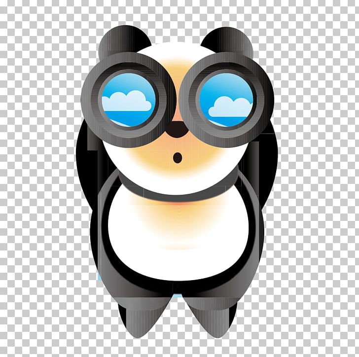 Panda Telescope Giant Panda Cuteness PNG, Clipart, Animals, Blue, Cartoon, Cartoon Character, Cartoon Cloud Free PNG Download