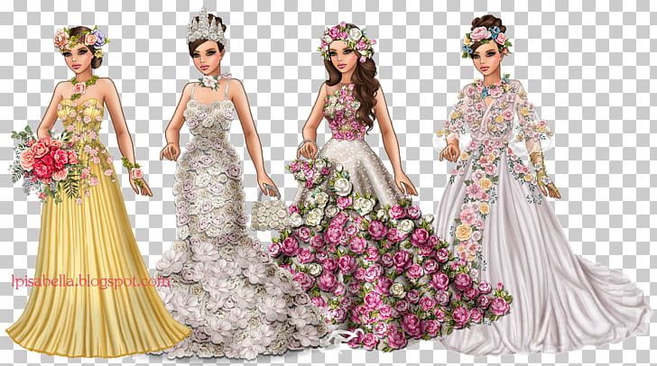 Wedding Dress Fashion Floral Design Lady Popular PNG, Clipart, Brid, Bride, Bridesmaid, Costume Design, Doll Free PNG Download